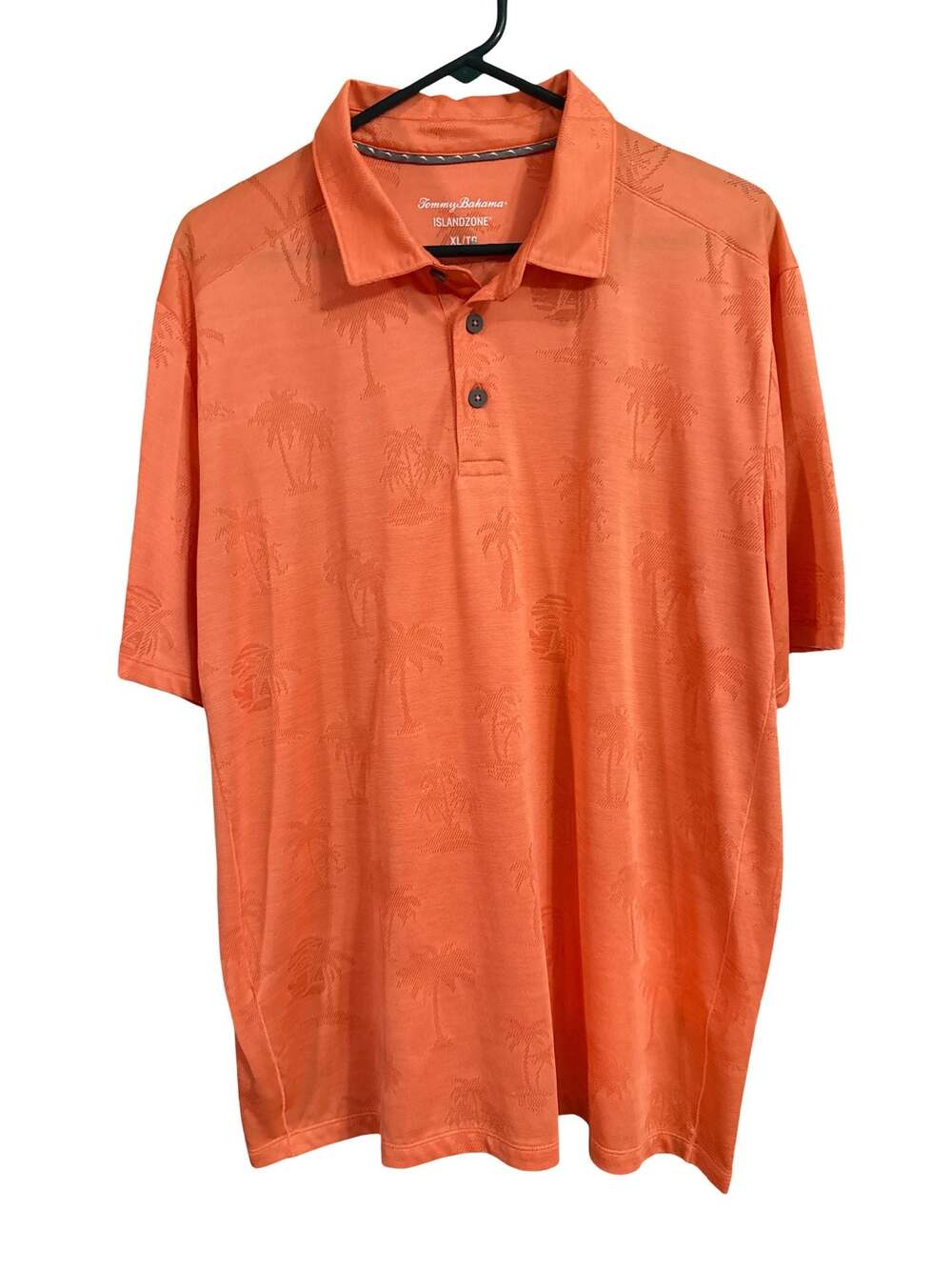 Tommy Bahama IslandZone Palm Coast Palmera Tropical Palm Tree Jacquard Polo